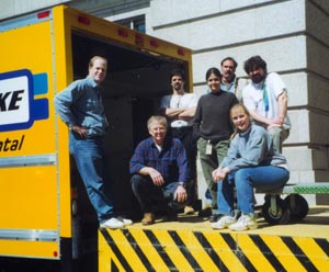 Team Scarab and the moving truck